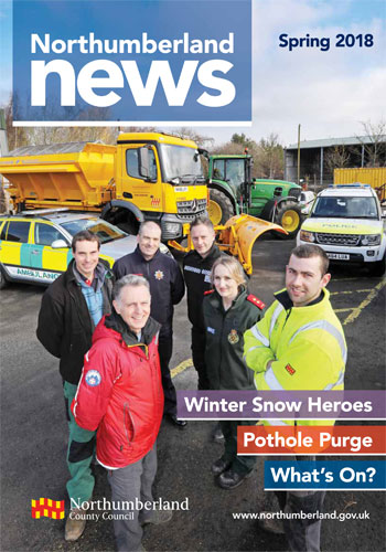 Northumberland News Spring 2018 front cover