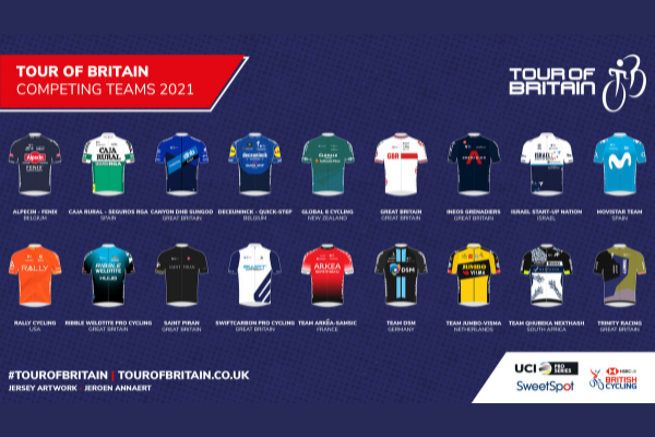 Image demonstrating Star-studded startlist revealed for 2021 Tour of Britain