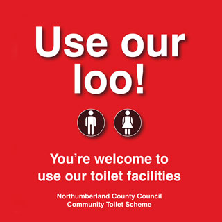 Use our loo window sticker