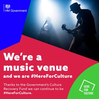 Here for culture - Thanks to the Government's Culture Recovery Fund we can continue to be #Here For Culture