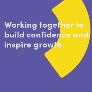 Bridge logo - quote Working together to build confidence and inspire growth