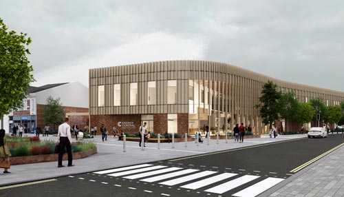 CGI impression of the external Energy central institutional
