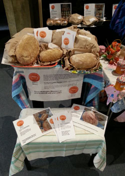 A basket full of bread on sale