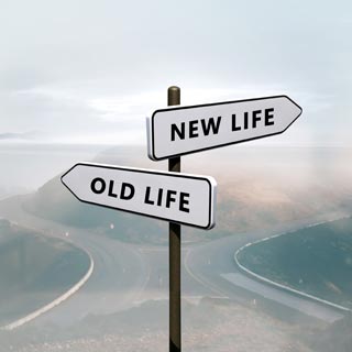 A crossroad between an old life and a new life