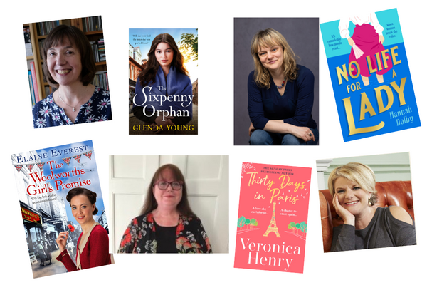 Images of authors - Elaine Everest, Glenda Young, Hannah Dolby and Veronica Henry