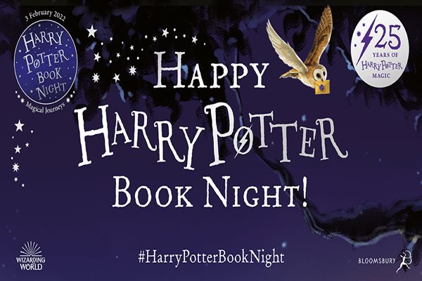 HArry Potter Book Night Logo with a OWl