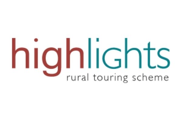 Logo of Highlights - Text in read reads high then text in blue reads lights
