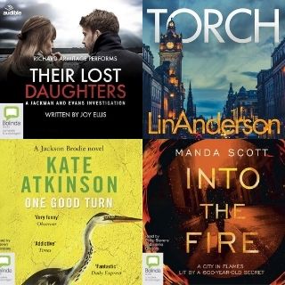 Book covers of titles available in December on BorrowBox