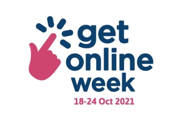 Get Online Week Logo with dates 18-24 Oct 2021