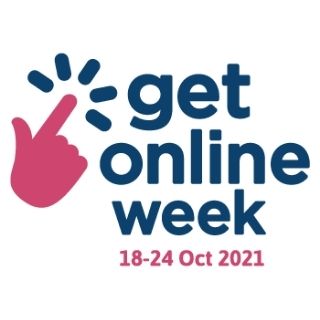 Get Online Week Logo with dates 18-24 Oct 2021