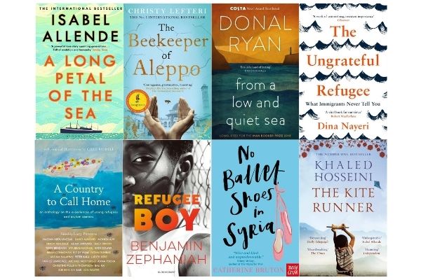 Book covers for Refugee Week