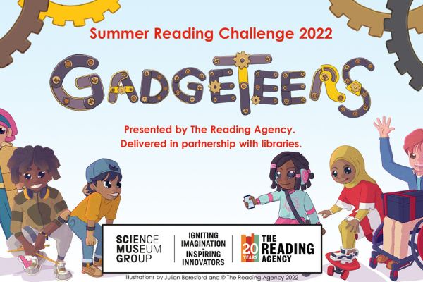 Summer Reading Challenge Logo - Illustration of children