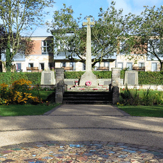 The memorial bench at Haltwhistle memorial park