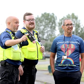 Image demonstrating Working to keep Amble safe with town engagement day 