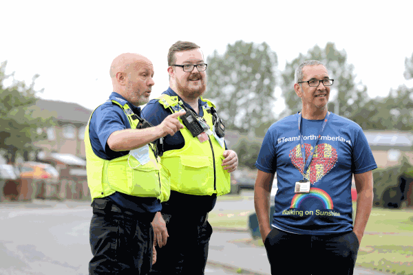 Image demonstrating Working to keep Amble safe with town engagement day 