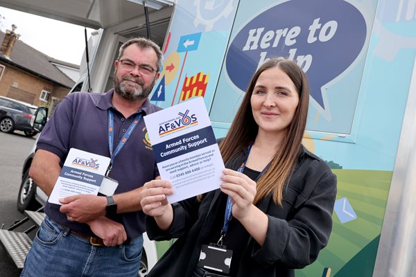 Image demonstrating Case workers support Armed Forces Community 