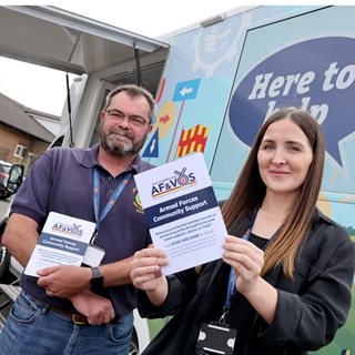 Image demonstrating Case workers support Armed Forces Community 