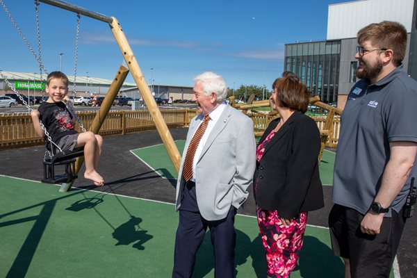Image demonstrating Berwick Sports Centre car park and playpark complete  