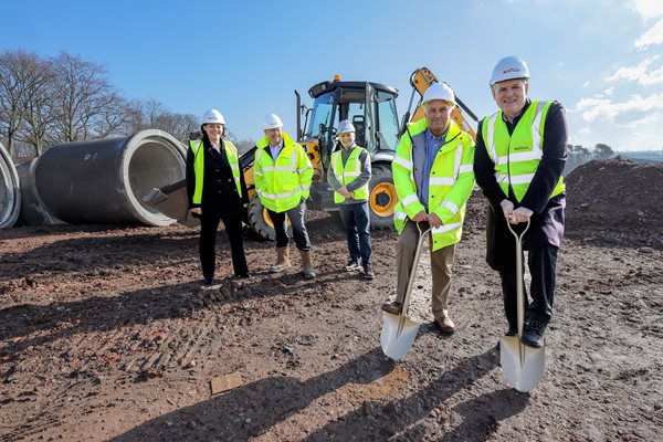 Image demonstrating Work underway to build 56 new affordable homes in Berwick