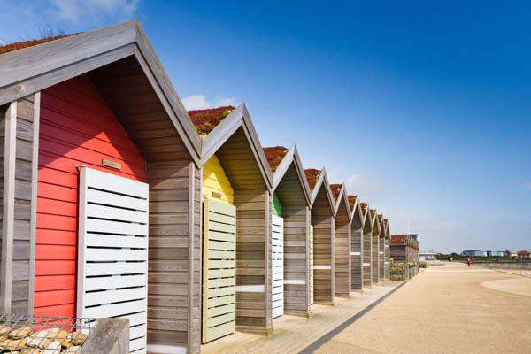 Image demonstrating Blyth beach huts repaired following arson attack