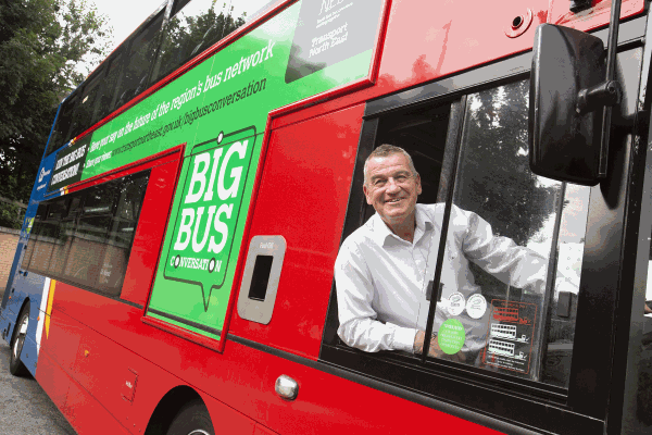 Image demonstrating Have your say on the North East bus network join the #BigBusConversation 