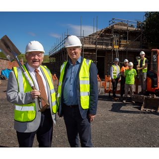 Image demonstrating Work underway on temporary cinema for Berwick