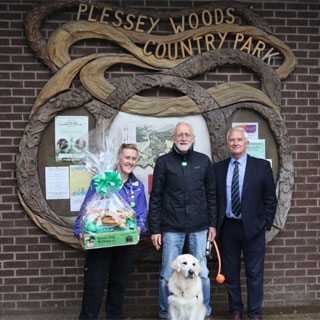 Image demonstrating Northumberland celebrates its 3,000th Green Dog Walker