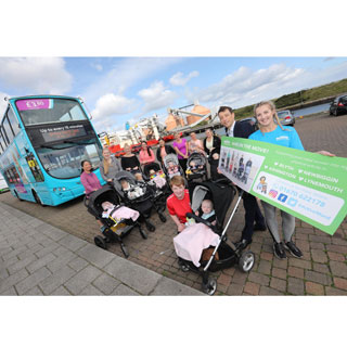 Image demonstrating Bus campaign promotes Mams on the Move 