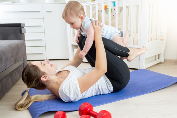 Image demonstrating Online exercise classes for pregnant women and new mams  
