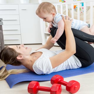 Image demonstrating Mamas Core Stability class will start online for new mams  