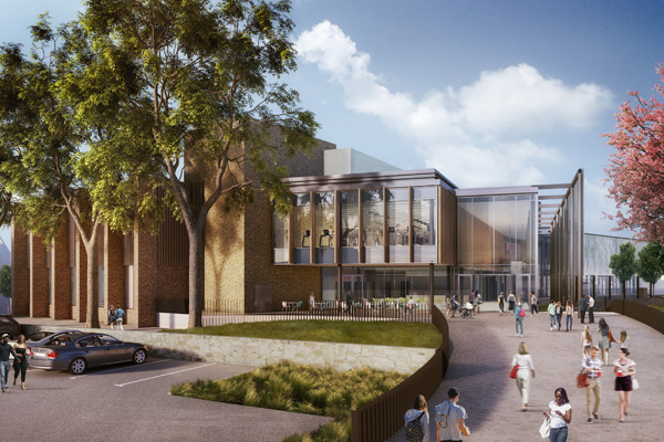 Artists impression of the new Morpeth Leisure Centre