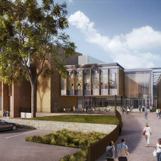 Image demonstrating Building of Morpeth Sport, & Leisure Centre now complete 