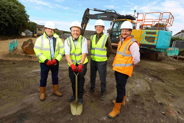 Image demonstrating Work started on new affordable bungalows for New Hartley 