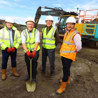 Image demonstrating Work started on new affordable bungalows for New Hartley 