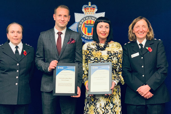    Three Northumberland County Council employees have received prestigious awards for their outstanding contribution to improving community safety.