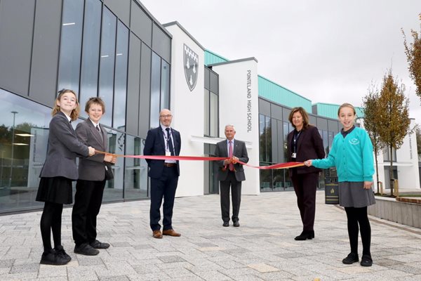 Image demonstrating Doors open to Ponteland schools campus