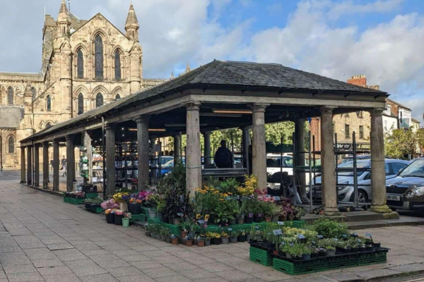 Image demonstrating Restoration work has started on Hexham’s historic Shambles building 