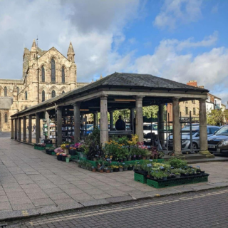 Image demonstrating Restoration work has started on Hexham’s historic Shambles building 