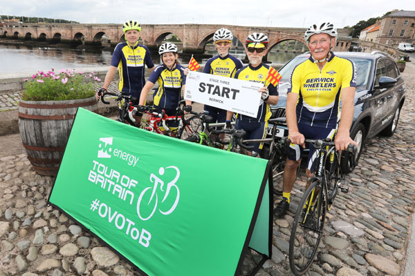 Image demonstrating Berwick lays on entertainment to celebrate Tour of Britain