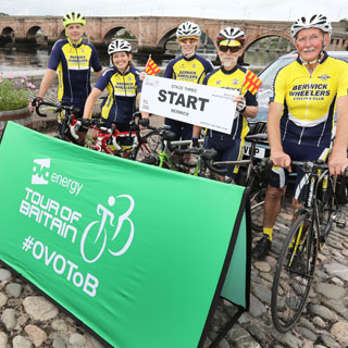 Image demonstrating Berwick lays on entertainment to celebrate Tour of Britain