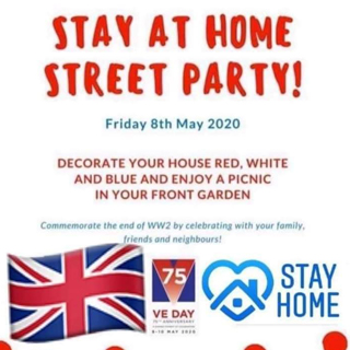 Image demonstrating Call for people to celebrate VE Day with 'Stay at Home' parties