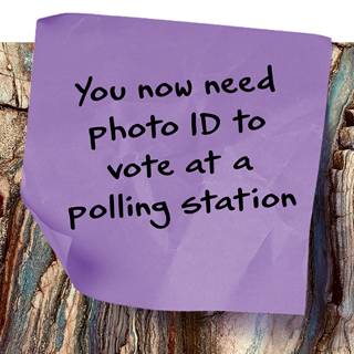 Image demonstrating Broomhaugh & Riding residents remember to take ID when you vote 