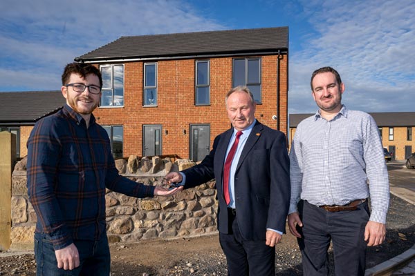 Image demonstrating Local resident receives keys to new affordable home