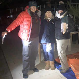 Council officers sleep out