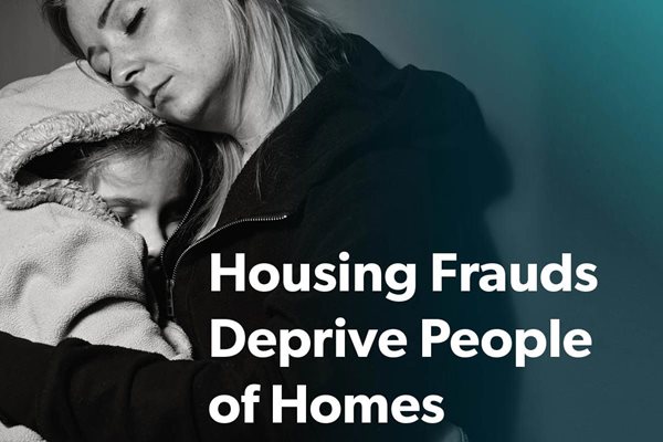 Image demonstrating Harm of housing fraud highlighted in week-long campaign 
