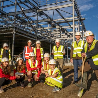 Image demonstrating Time capsule buried beneath new Morpeth Sports Centre 