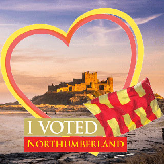Image demonstrating Time is running out - Vote Northumberland and turn the county Red and GOLD