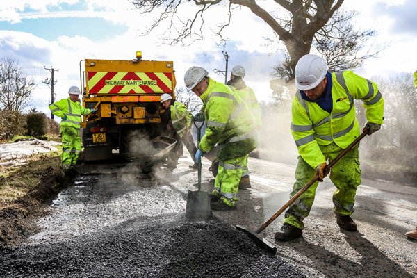 Image demonstrating Road work on Prudhoe Front Street from Monday 11 March