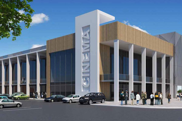 Artist impression of new cinema in Ashington