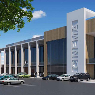 Artist impression of new cinema in Ashington